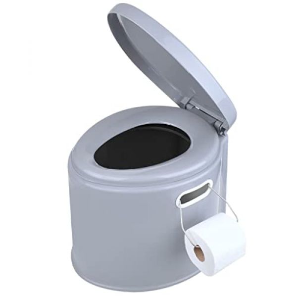 ProPlus Camping Toilette, tragbare Eimertoilette, mit Sitz & Deckel