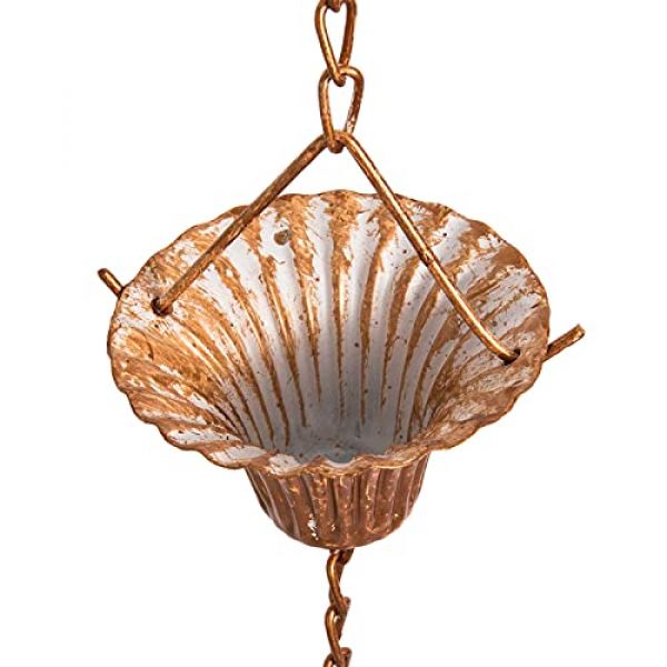 SIDCO Regenkette mit dekorativen Abtropfkelchen