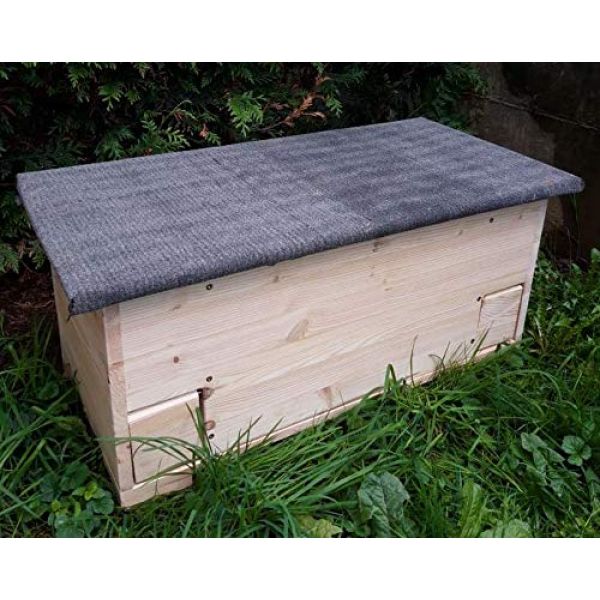 Kees Igelhaus mit Rattenklappe, Dachpappe und Boden