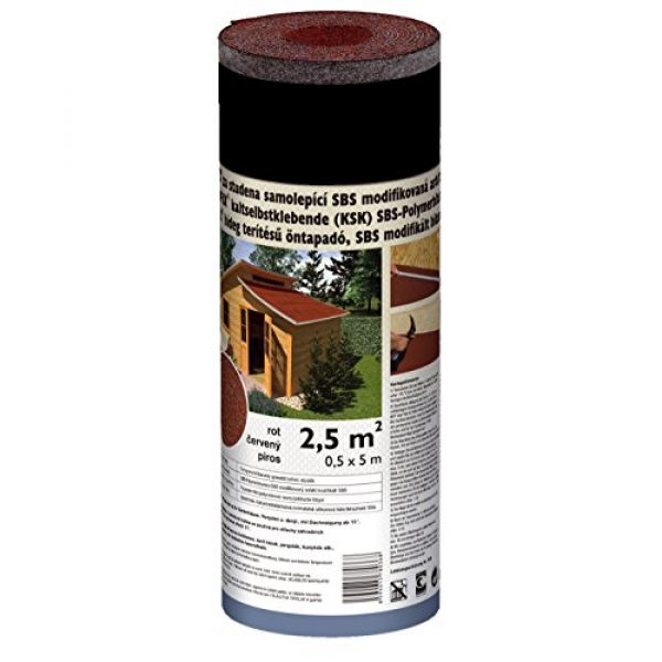 Selbstklebende Dachpappe rot