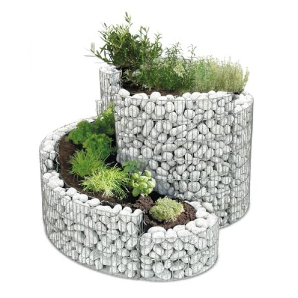 Bellissa Gabionen Kräuterspirale